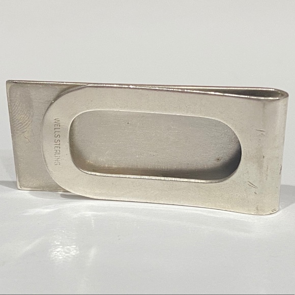 Wells Sterling Silver Money Clip Vintage - Picture 2 of 6